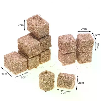 Miniatur-Heuballen mit realistischem, strukturiertem Design, hohe Simulationsqualität für Puppenhaus