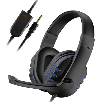 Kopfhörer 3,5mm kabel gebundenes Gaming-Headset Kopfhörer Musik für ps4 Play Station 4 Spiel PC Chat-Computer