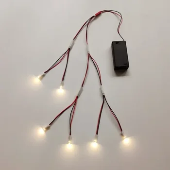 LED-Lampe mit Perlen, kleines Nachtlicht Nr. 5-Batterie, kleine Glühbirne, DIY, kreatives Modelllicht