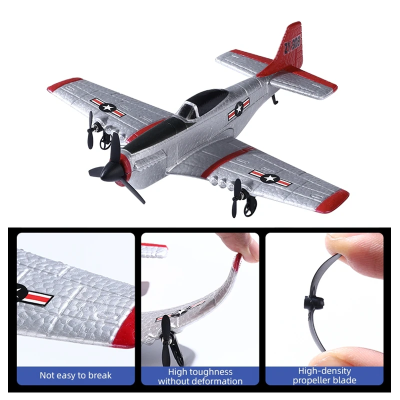 P51 Mustang EPP Schaum RC Flugzeug mit LED-Beleuchtung 2,4GHz – Bild 5