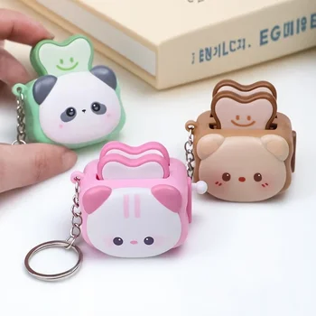 Niedlicher Brotmaschinen-Panda, kreativer Schlüsselanhänger, stressabbauendes Zubehör | Exquisiter