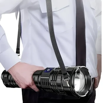 1000 W eingebauter Akku, Blitzlicht, Notfallstrahler, 9 km, 990000000 lm, leistungsstärkste LED-Taschenlampen