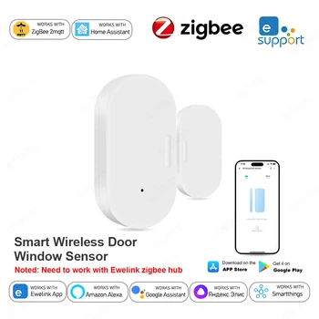 Zigbee Tür Fenster Sensor Offen Geschlossen Detektor Sicherheit Drahtlose Einbrecher Alarm Tür Sensoren