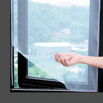 DIY Selbstklebendes Moskitonetz für Bett und Fenster, Heimtextilien, Insektenschutzgitter, Vorhänge