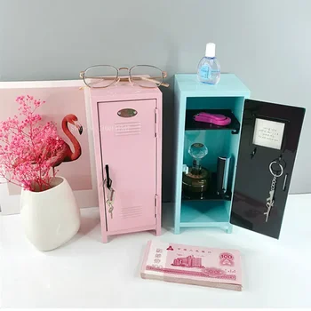 Eisen-Aufbewahrungsbox für Schlafsäle, Kosmetik, Geld, Schlüssel, Bankkarten und Andere Kleinteile