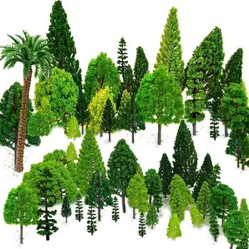 Modell Baum Dekorationen Künstliche Miniatur Baum Landschaft Eisenbahn Dekorative Gebäude Landschaft Zubehör