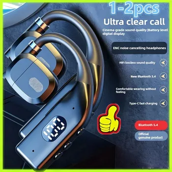 1-2 ohrbügel Drahtlose Bluetooth 5,4 Kopfhörer Gaming Sport Headset HiFi Stereo Noise Reduction Ohrhörer