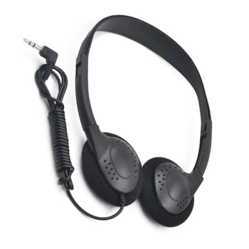 Angenehm zu tragende Rauschunterdrückung, tragbarer ABS-Kopfhörer, kabelgebundenes Headset, Stereo, 3,5 mm