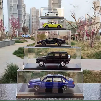 Maßstab 1/64 1/43 1/32 1/24 1/18 Klar Acryl Display Box Fall für Auto Modell Staub Abdeckung Vorgefertigte Box