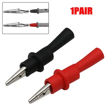 Krokodilklemmen Test Clip Clamp Set Rot Schwarz Draht Tipps 10A 1000 V Multimeter Tester Sonden (2 Stück)