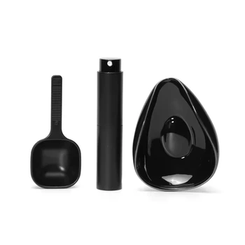 Kaffeebohnen-Dosierset mit Schüssel und Löffel, Keramik-Dosierbehälter und Messunterlage für Kaffee oder Tee