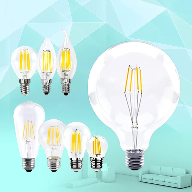 LED Retro Edison Glühbirne E14 E27 AC 220V 2W 4W 6W 8W – Bild 5