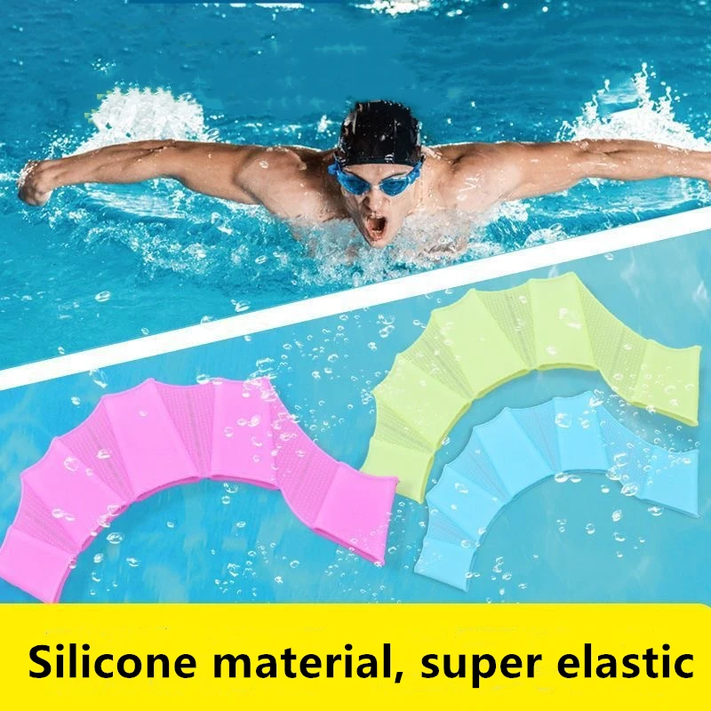 Sommer-Silikon-Schwimmen, spezielle Handflossen für Teenager – Bild 3