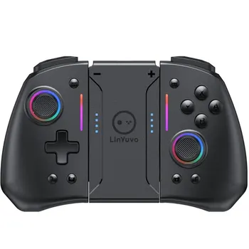 LinYuvo KS42 Meteor Light Wireless Joy-Pad mit 8-farbigen RGB-Leuchten für Switch/Lite/OLED