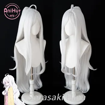 【 Anihut】 sorasaki hina weiß cosplay perücke blau archiv hitze beständiges synthetisches haar sorasaki hina