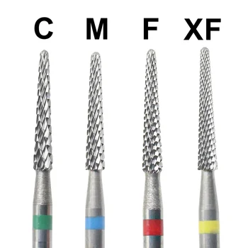Wolframstahl-Nagelbohrer, Pediküre-Hartmetallfräser für Nagelfeilen, Maniküre-Fräser, Nagelkunst-Werkzeug