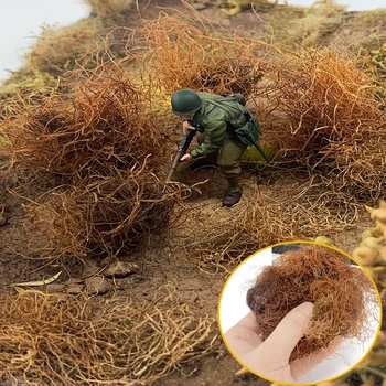 50G Diorama Simulation Gras DIY Modellbau HO N Militär Szene Modell Material Wildnis Ruinen Unkraut Heu Rass