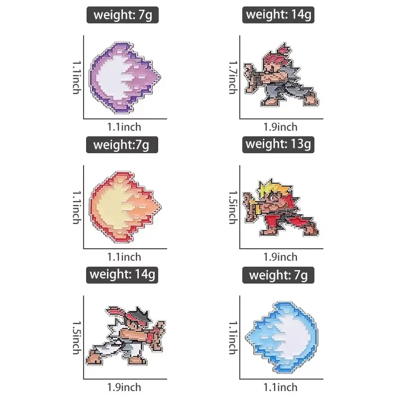 Kreative Kindheit Arcade Pixel Spiel Emaille Pins Peripherie – Bild 6