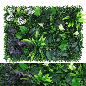 Künstliche Pflanzen, Gras-Wandpaneel, Buchsbaum-Hecke für drinnen und draußen, Haus, Garten, vertikale