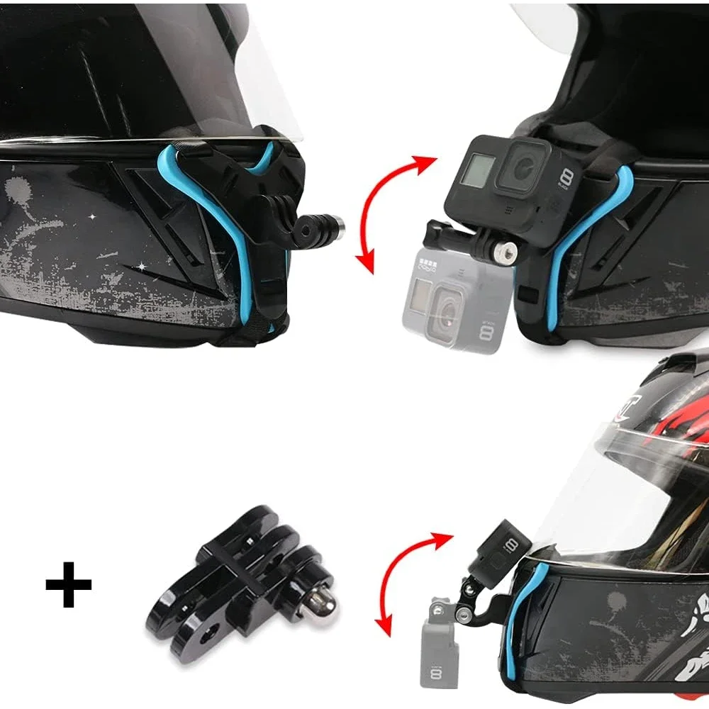 Motorradhelm Kinnriemenhalterung für GoPro Hero 13 12 11 10 9 – Bild 5