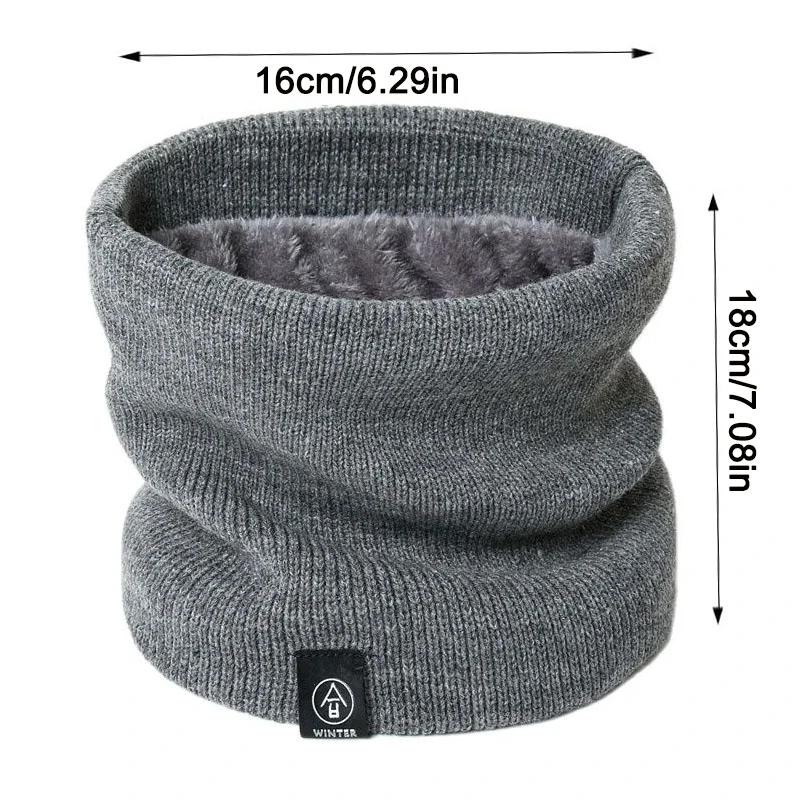 Mode Frauen gestrickte Schal solide Cashmer wie Winter Snood – Bild 6