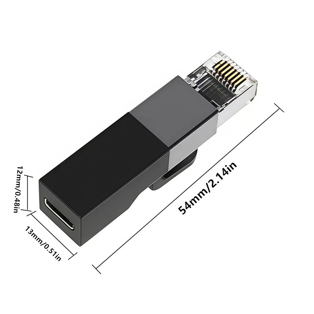 USB-C zu Ethernet Adapter, 1Gbps RJ45 Stecker auf USB-C – Bild 6