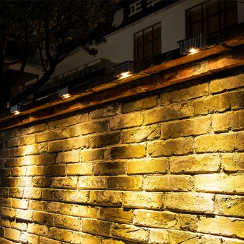 Solarleuchten für den Innenhof, Luxushäuser, Außengärten, Wandwaschlampe, Außendekoration