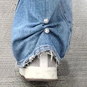 Perlen-Jeans-Knöchelclip, Brust-Anti-Licht-Nadel, Anti-Stepping-Slipper-Schnalle (2 Stück)