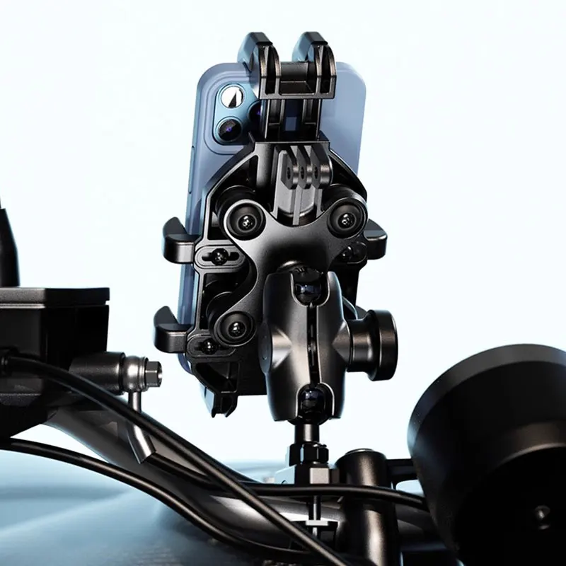 Motorrad Telefon Halter Hohe Qualität Vibration Dämpfer – Bild 2