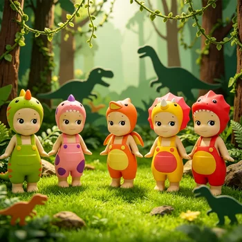Dinosaurier-Serie Niedliche Cartoon-Puppe Mini Mystery Box Sammelbare Anime-Figur Auto-Deko für Kinder