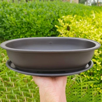 Rechteckige Blumentöpfe aus Kunststoff, Bonsai-Pflanzentopf, quadratisch, für Blumen, Balkon, Garten, Hof