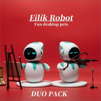 Duo Pack Eilik Robot Smart Begleiten Sie schöne blaue KI-Roboter mit künstlicher Intelligenz für Kinder