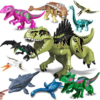Jurassic Dinosaurier Welt Brutal Raptor T-Rex Triceratops Indominus Rex Modell Bausteine Dino Velociraptor