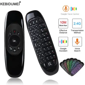 C120 Hintergrundbeleuchtung Air Mouse 2,4G RF Wireless Mini Tastatur Smart Gyroskop Tastatur Fernbedienung