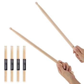 1 Paar Premium-Ahorn-Drumsticks-ideal für alle Altersgruppen-langlebige Übungs sticks-elegante