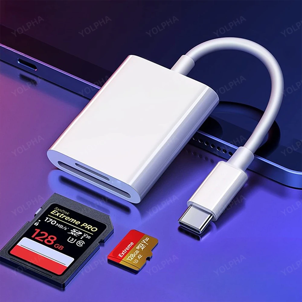 USB C Speicherkartenleser Typ C auf SD TF Adapter für – Bild 6