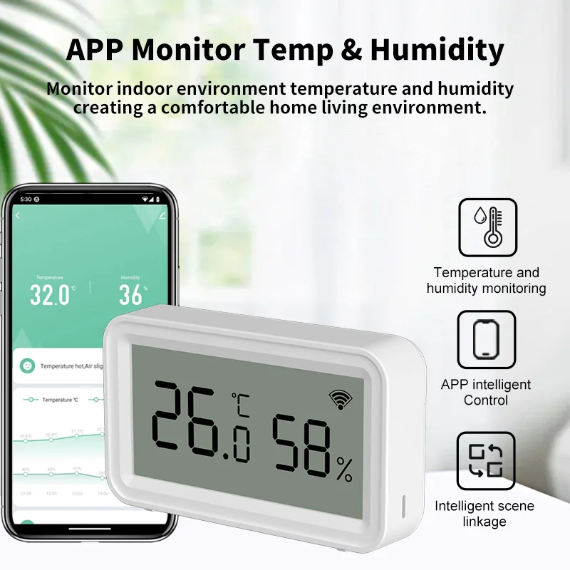 Tuya Zigbee WiFi Temperatur- und Feuchtigkeitssensor – Bild 2