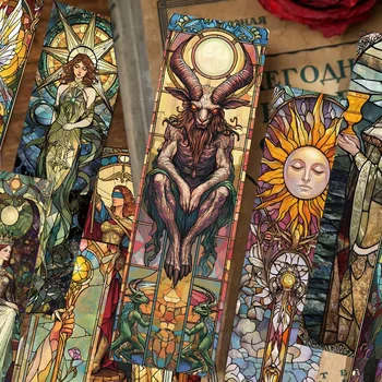 Tarot-Lesezeichen, bemaltes Glas, strukturiert, dekorativ, Bürobedarf, Studenten, Lesezeichen (30 Stück)