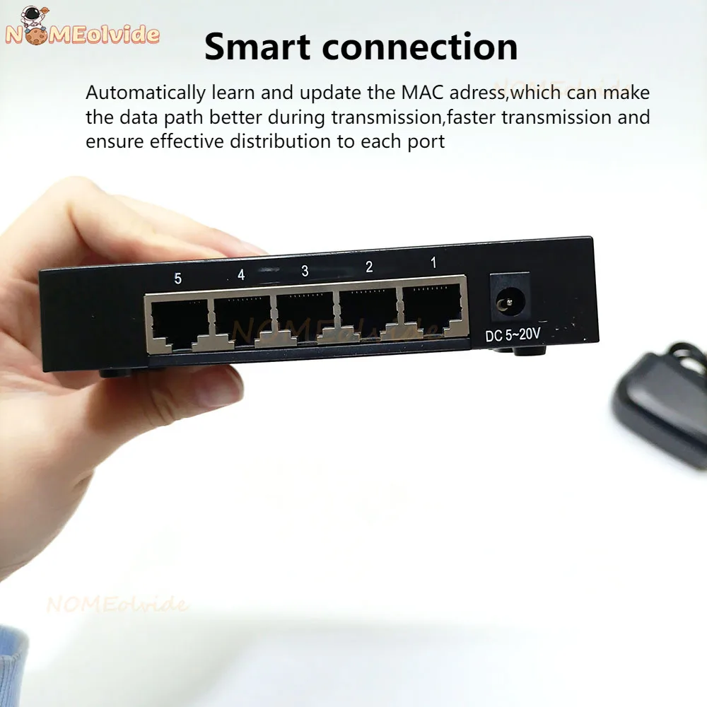 5-Port-Gigabit-Switch Netzwerk-Ethernet-Switch – Bild 3