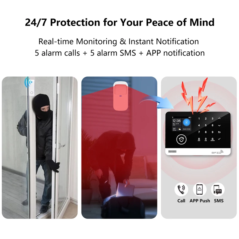 Tuya Smart WiFi GSM Home Security Alarm System – Bild 4