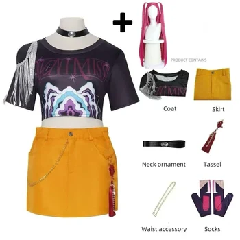 2026 KPop Mira Cosplay Kostüm Perücke Frauen Mädchen Halloween Karneval Comic-con Party Rollenspiel Outfits