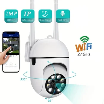 A7 Drahtlose Überwachungskamera 360-Grad-Gegensprechanlage 1080P Home Security Kamera Remote HD