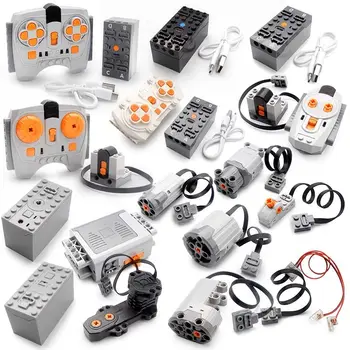 Technische Elektronische Baustein MOC Refit Zubehör Micro-motor RC Power Funktionen Teile Kreative DIY Auto