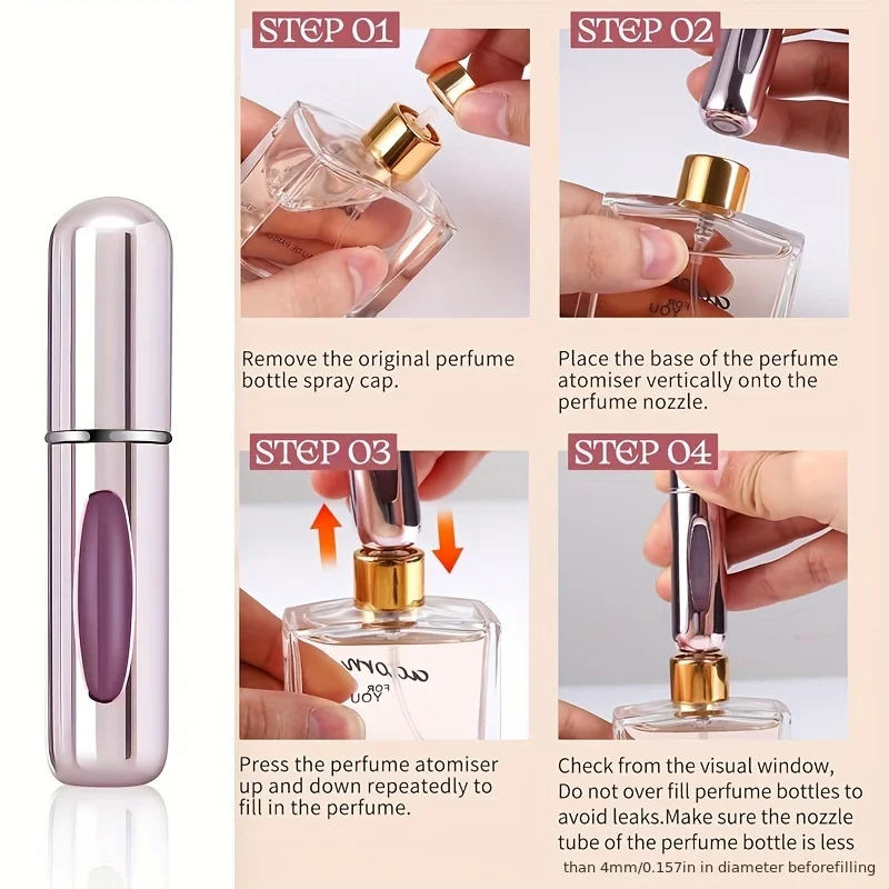 1/4 Stück 5 ml Parfümzerstäuber, tragbarer – Bild 6