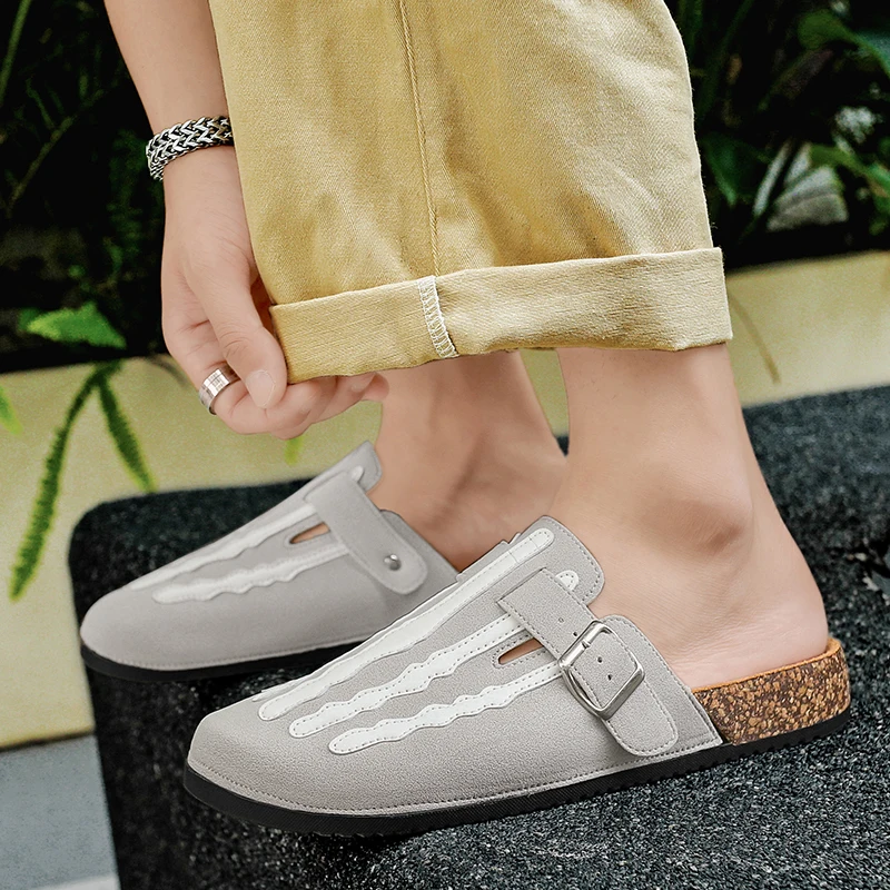Männer Schuhe Kork Clogs Arch Support Mode Pantoletten Für – Bild 3