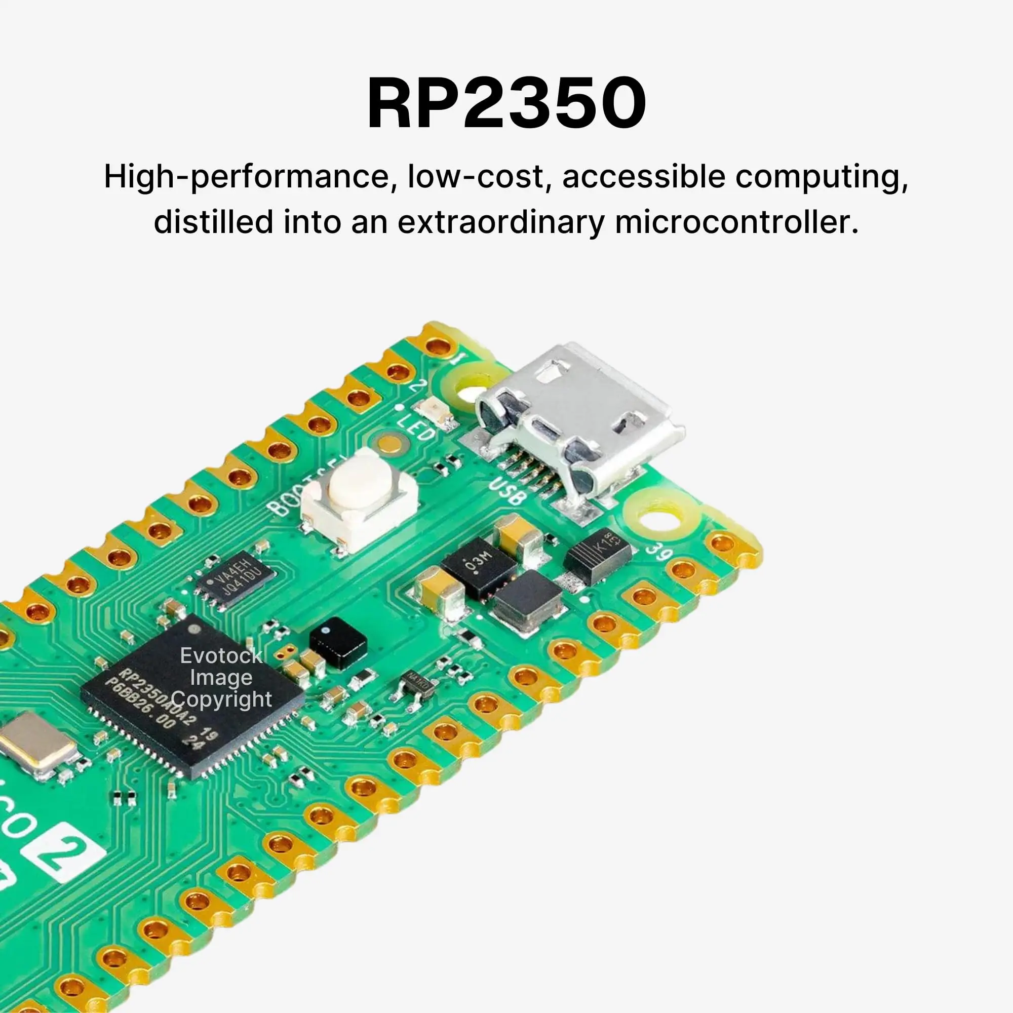 Raspberry Pi Pico 2 / Pico 2 W, RP2350, 4 MB Flash – Bild 5