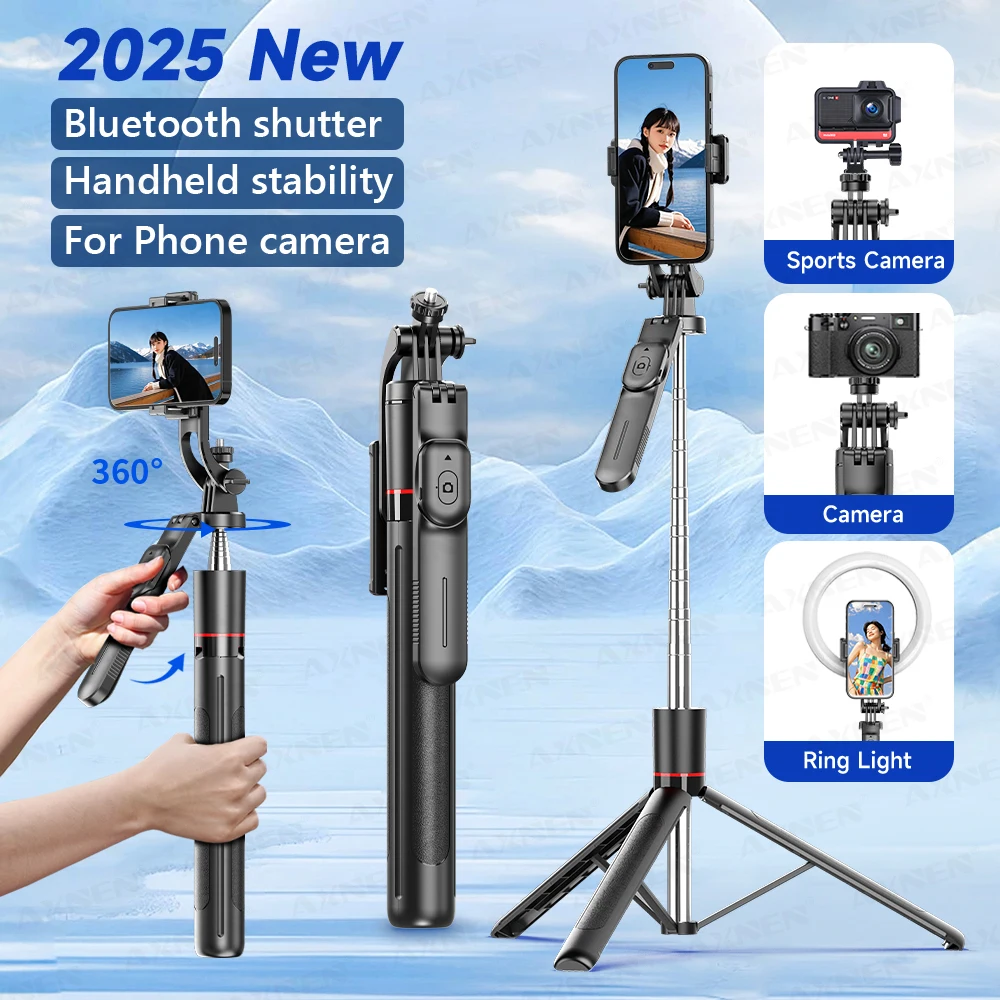 F16 Selfie-Stick-Stativ mit 1708 mm langem 8-teiligen Stange