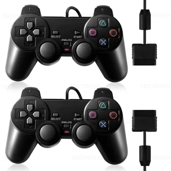 Kabelgebundener Controller für Sony PS2 Gamepads für Joystick für Playstation 2 Vibrations-Schock-Joypad