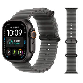 Ocean Strap für Apple Watch Band 44 mm 40 mm 45 mm 41 mm 49 mm 46 mm Silikon Correas Armband iWatch Serie 7 5