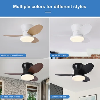 Nordische Ventilatorleuchten, Schlafzimmer, Arbeitszimmer, Esszimmer, moderne und minimalistische
